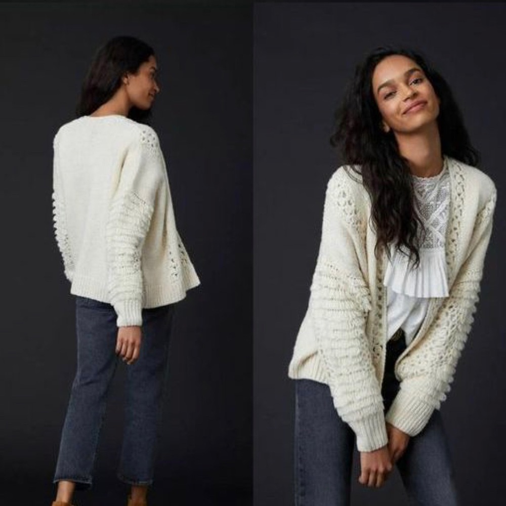 Anthropologie ODETTE CROCHET CARDIGAN